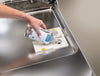 Miele All in One Set Dishwasher detergent set 11791100, RinseAid filled into dishwasher dispenser