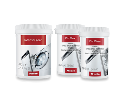 Miele DishClean & IntenseClean Set Dishwasher care set | 12369240 available at Ace Vacuums