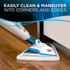 Bissell PowerEdge Lift-Off 2-in-1 Steam Mop -2078A – triangular steam head cleaning floor edge