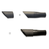 Fang and Fur-Eel PRO Pet Hair Tool Kit 32-1038-06 side-view assembly showing cleaning head and Fang adapter