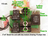 Dual Motor 15 Amp 120V Circuit Board wiring side view