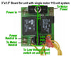 Single motor central vacuum control board with relay, transformer, breaker, and low-voltage leads
