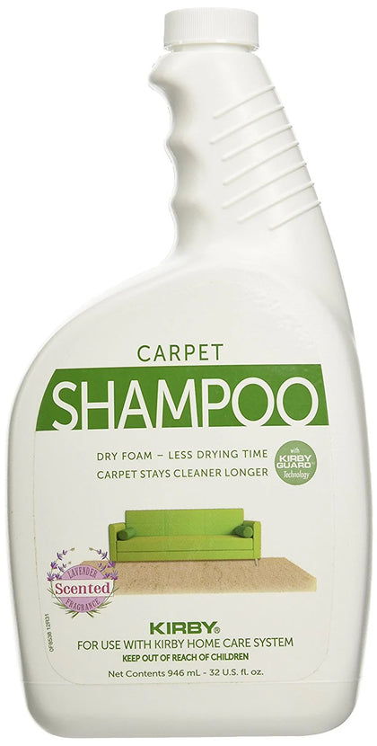 Kirby Allergen Control Carpet Shampoo (Lavender Scented, 32 oz) – Part #252702 | Kirby Genuine Carpet Cleaning Solution available at Ace Vacuums