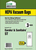 Clean Obsessed Eureka/Sanitaire Type ST HEPA 3/pk Part# CH753 Vacuum Bags