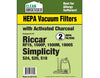 Clean Obsessed Riccar/Simplicity Can Secondary & HEPA Filter Set 1/pk – Part# CF715