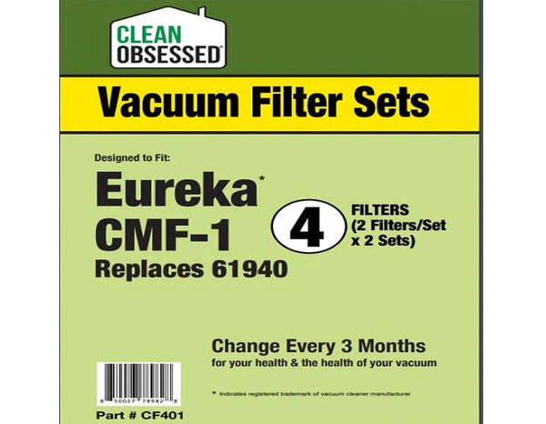 Clean Obsessed Eureka CMF-1 1 mtr Filter & 1 Micro Filter Set – Part# CF401