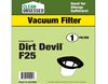 Clean Obsessed Royal/Dirt Devil F25 Filter for Versa / Swift Stick Vacs – Part #CF325