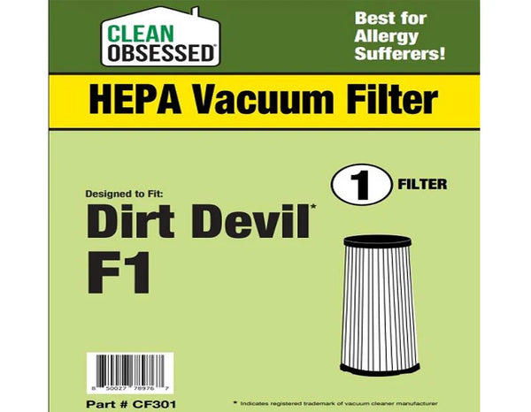 Clean Obsessed Royal/Dirt Devil F1 Filter – Part# CF301