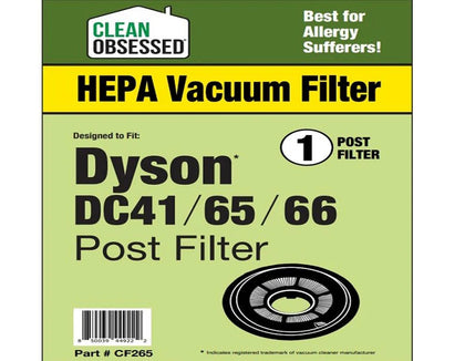 Clean Obsessed Dyson HEPA Filter DC41, DC65, DC66, UP13 – Part# CF265 available at Ace Vacuums