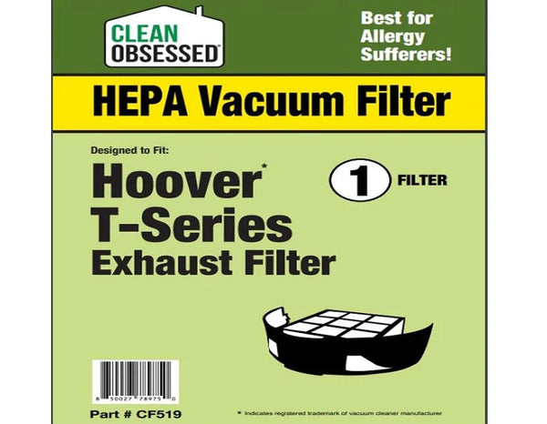 Clean Obsessed Hoover T Series WindTunnel HEPA SQ Exhaust Filter 1/pk – Part# CF519