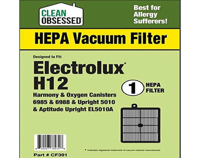 Clean Obsessed Eureka Electrolux H12 Harmony Oxygen Canister 1/pk – Part# CF391 available at Ace Vacuums