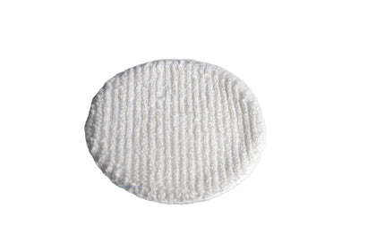 Oreck White Terry Cloth Carpet Bonnet Orbiter Pad (12″ Diameter) – Part #437-053 available at Ace Vacuums
