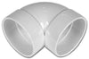 Vaculine 90 Short PVC Vacuum Connector for Beam central vacuum, available at Ace Vacuums