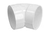 Plastiflex 45 Degree PVC Vacuum Connector for Beam central vacuum, available at Ace Vacuums