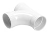 Plastiflex 90 Sweep Tee PVC 3-Way Connector for MD central vacuum, available at Ace Vacuums