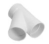 Plastiflex 45 Wye Vacuum 3-Way Connector for Beam central vacuum, available at Ace Vacuums