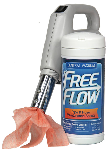 Free Flow Central Vacuum Maintenance Sheets for MD Central Vacuum – Part# 520FF available at Ace Vacuums