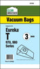 Clean Obsessed EUREKA TYPE T MICRO PAPER BAGS, 3/PK Part# CP256