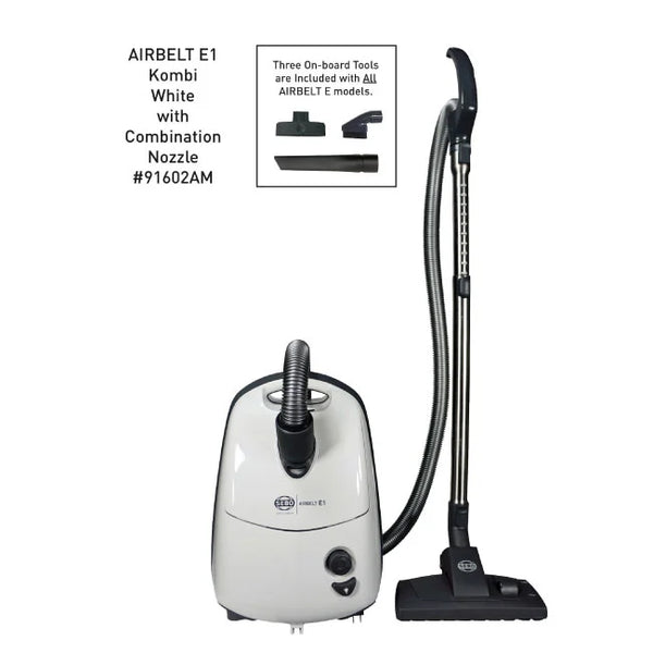 SEBO AirBelt E1 Kombi Canister Vacuum | 91602AM (White)