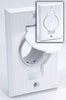 Oval Door Basic Central Vacuum Inlet for Beam central vacuum, White option