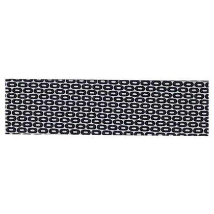 Sebo AIRBELT Textile for D, K, and C Models with 6048GS & 8034GS Clips (Black/Silver, Ovals) – 6047AM07