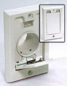 Vaculine Square Door Basic Central Vacuum Inlet for Beam Central Vacuum – Part# 652HW