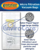 Bissell Paper Bags for Uprights Style 1 and Style 7 ( 3 pack )  Part #840