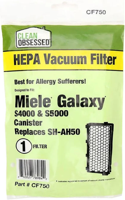 Clean Obsessed Miele S4 Galaxy HEPA Filter 1/pk – Part# CF750 available at Ace Vacuums
