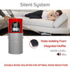 Nadair ST-700-35H quiet 63 dB central vacuum with muffler and noise isolating foam