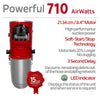 Nadair SD-710-32SF 710 AirWatts motor features, soft-start and LED indicator