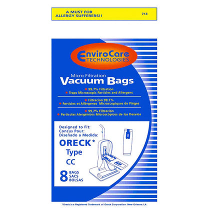Oreck XL Platinum Vacuum Bags 8-Pack (Generic) – Part #713