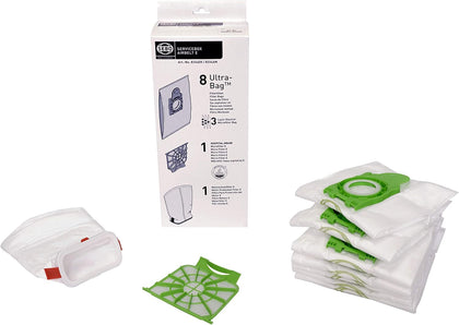 Sebo Service Box E (18-Piece Carton) – 8 Bags, Microfilter & Exhaust Filter – 8334A1