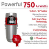 Nadair HD-750-32H 750 AirWatts motor features, soft-start and LED indicator