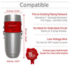 Nadair HD-750-32H dimensions, fits 2 in PVC piping, 15 amp breaker and low-voltage wiring