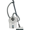 SEBO AirBelt D4 Premium Canister Vacuum | #90941AM (White) – white canister vacuum with hose, wand and floor head