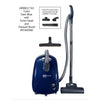 SEBO AirBelt E2 Turbo Canister Vacuum | 91620AM (Dark Blue) – canister vacuum and floor head with model information