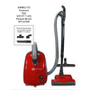 SEBO AirBelt E3 Premium Vacuum | 91646AM – red canister and matching power head with model panel
