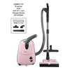 SEBO AirBelt E3 Premium Vacuum | 91646AM – pastel pink canister and matching power head with model panel