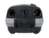 Sebo AirBelt E3 Premium Canister Vacuum (Black) #91650AM – canister rear view showing wheels and cord outlet