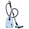 Sebo AirBelt E3 Premium Canister (Pastel Blue) #91652AM – blue canister with hose and power head