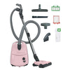 Sebo AirBelt E3 Premium Canister (Pastel Pink) #91653AM – vacuum with filter and attachment assortment