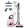 Sebo AIRBELT K3 Premium Canister Vacuum (Pastel Pink) #91699AM – vacuum with filter and attachment assortment