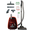 Sebo AirBelt K2 Turbo Canister Vacuum (Black Cherry) #9678AM – vacuum with filter and attachment assortment