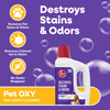 Hoover Oxy Pet Carpet Cleaner AH31955, 50 oz front bottle view with stain and odor feature graphic