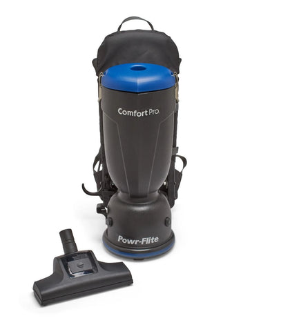 Powr-Flite Comfort Pro Backpack Vacuum with Tools – 6 Quart Capacity #BP6S-KIT1 available at Ace Vacuums