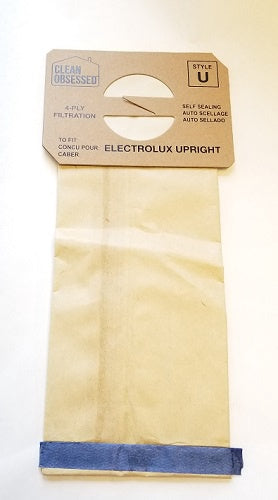 Clean Obsessed Lux Upright Paper Bags 100/Box Part #CLU100 available at Ace Vacuums