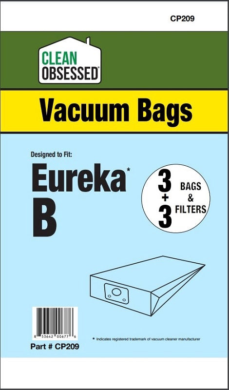 Clean Obsessed Eureka Type B Micro Paper Bags 3/PK Part #CP209
