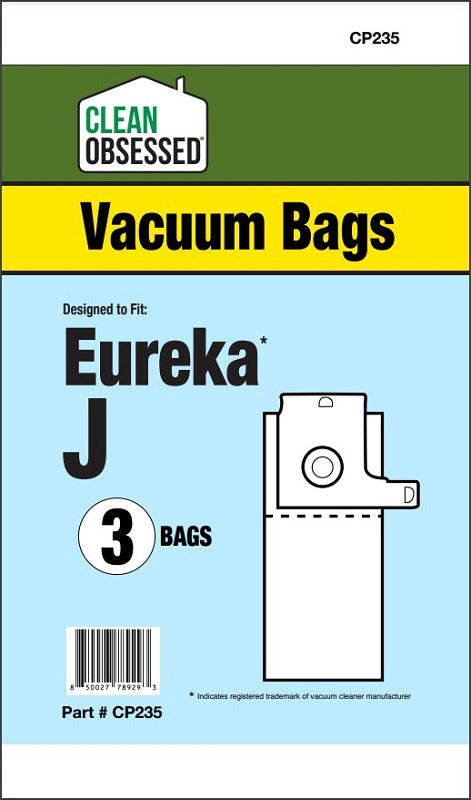 Clean Obsessed Eureka Type J Micro Paper Bags 3/PK Part #CP235