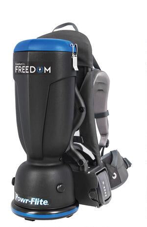 Powr-Flite Premium Comfort Pro Freedom Cordless Backpack Vacuum Harness & Tools (with Battery) #CPF6P-1C