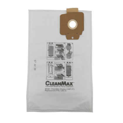 CleanMax Champ HEPA Media Bags (6-Pack) Fits CMP-5T - CMC-6